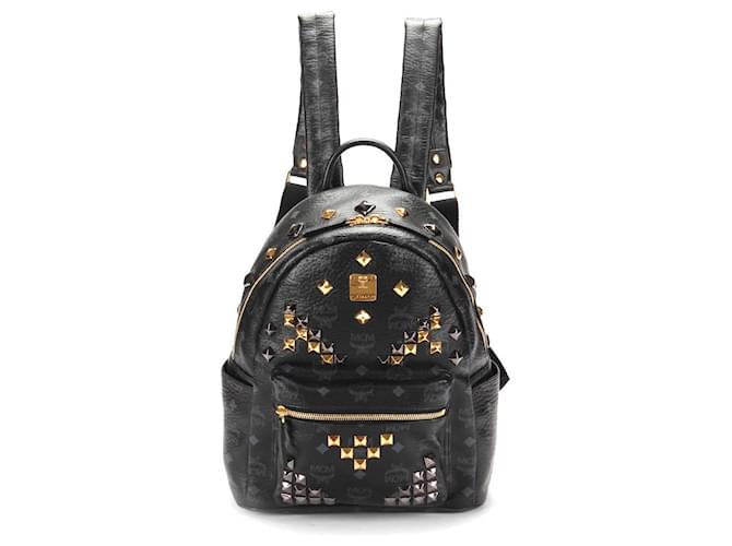 MCM Visetos Studded Leather Stark Backpack Leather Backpack 10461501 in Excellent condition  ref.1396670