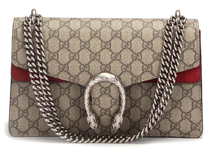Gucci Small GG Supreme Dionysus Shoulder Bag Canvas Shoulder Bag 400249 in Excellent condition Cloth  ref.1396683