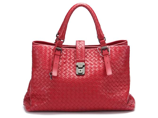 Bottega Veneta Bolso Roma de cuero Intrecciato Bolso de cuero en buen estado  ref.1396724