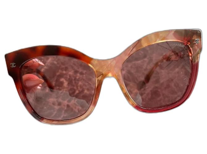 Chanel Butterfly Pink Acetate  ref.1396749