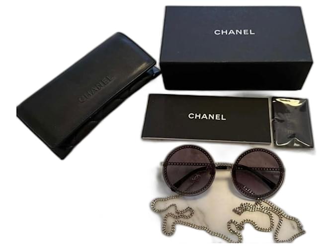 Chanel Lunettes Métal Marron  ref.1396755