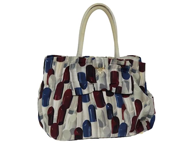 PRADA Lip Pattern Hand Bag Nylon Multicolor Auth yb569 Multiple colors  ref.1396759