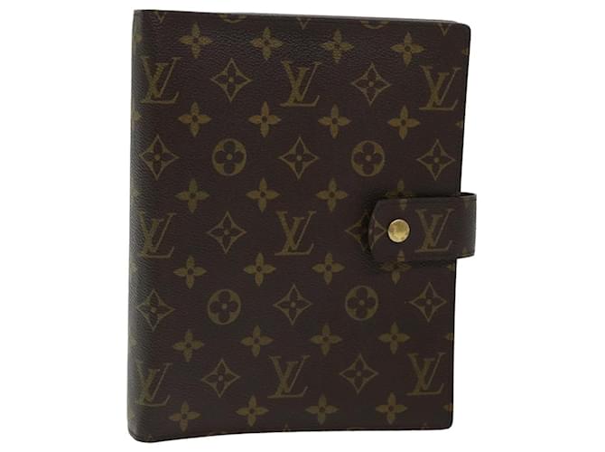 Agenda con monograma LOUIS VUITTON Cubierta para agenda diaria GM R20006 LV Auth 75712 Lienzo  ref.1396782