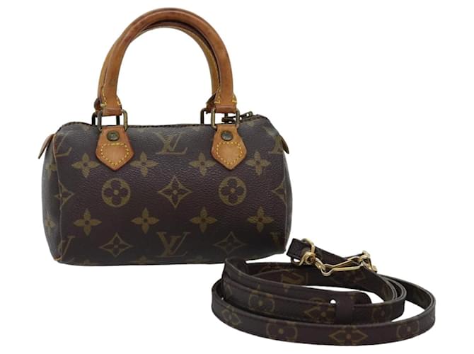 LOUIS VUITTON Monogramm Mini Speedy Handtasche 2way M41534 LV Auth yk12603 Leinwand  ref.1396790