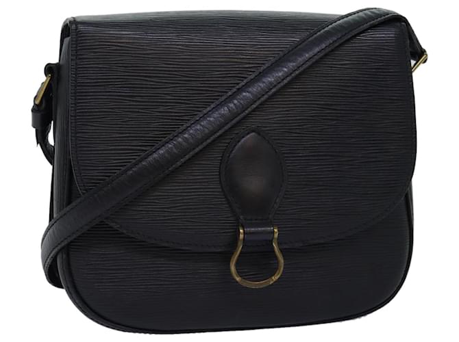 Bolso de hombro LOUIS VUITTON Epi Saint Cloud GM Negro Noir M52192 LV Auth yb573 Cuero  ref.1396805