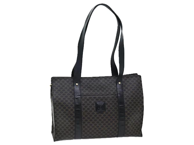 Céline CELINE Sac Cabas en Toile Macadam PVC Noir Auth 73751  ref.1396817