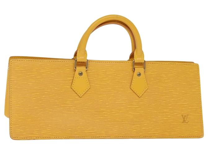 LOUIS VUITTON Epi Sac Triangle Hand Bag Yellow M52099 LV Auth ep4217 Leather  ref.1396818