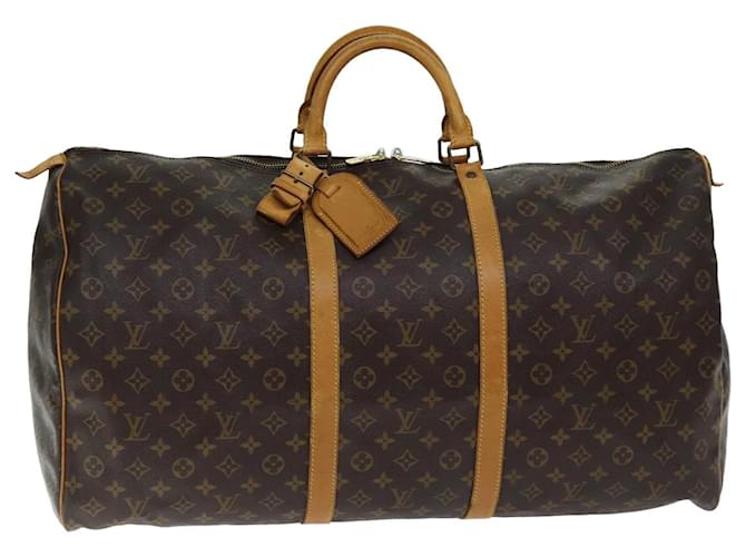 LOUIS VUITTON Monogram Keepall 60 Boston Bag M41422 LV Auth 74727 Cloth  ref.1396819