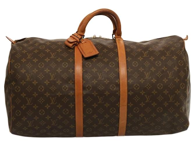 Borsa Boston LOUIS VUITTON Monogram Keepall 60 M41422 LV Auth fm3399 Monogramma Tela  ref.1396840