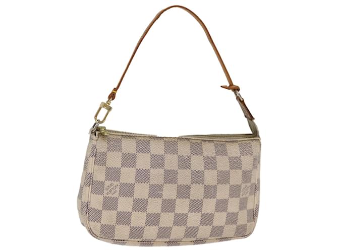 LOUIS VUITTON Damier Azur Pochette Accessoires Pouch N51986 LV Auth 75513  ref.1396857