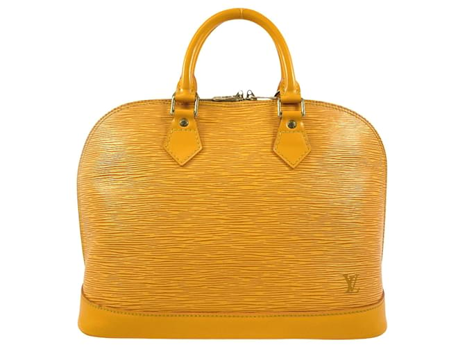 Louis Vuitton Alma Cuir Jaune  ref.1396959