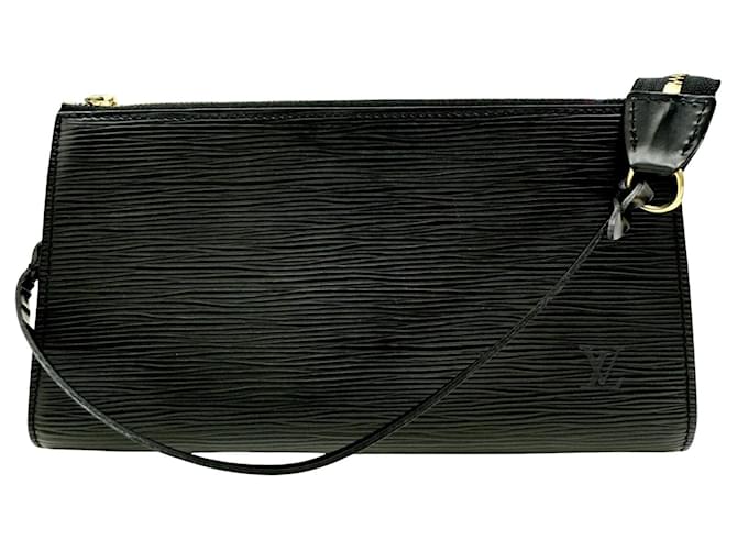 Louis Vuitton Pochette Accessoire Preto Couro  ref.1396976