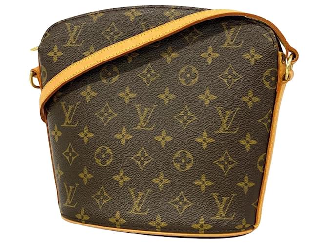 Louis Vuitton Drouot Marrone Tela  ref.1397027