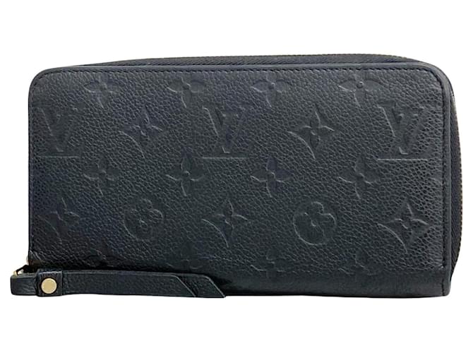 Louis Vuitton Zippy Wallet Cuir Noir  ref.1397034