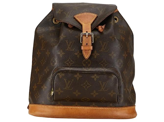 Louis Vuitton Montsouris MM Brown Cloth  ref.1397144