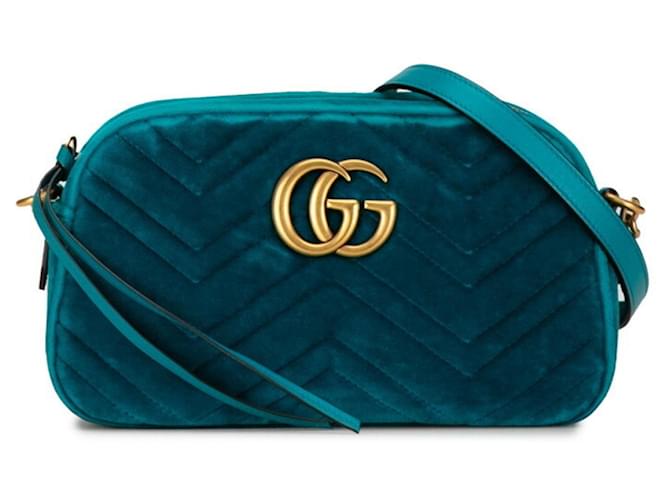Gucci GG Marmont Blu Velluto  ref.1397157