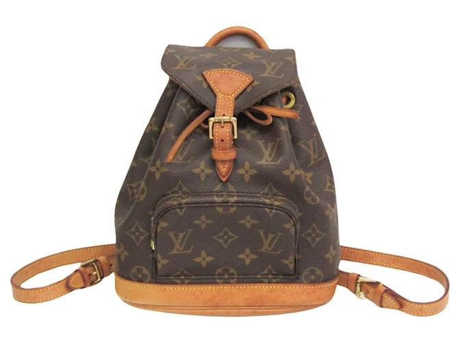 Louis Vuitton Montsouris Castaño Lienzo  ref.1397245