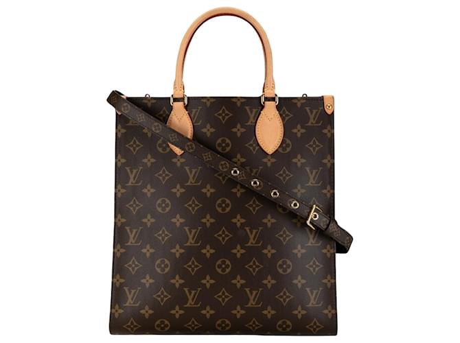 Louis Vuitton Sac plat Brown Cloth  ref.1397379