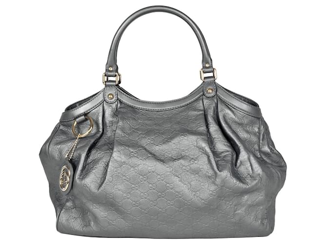 Gucci Guccissima Grey Leather  ref.1397391