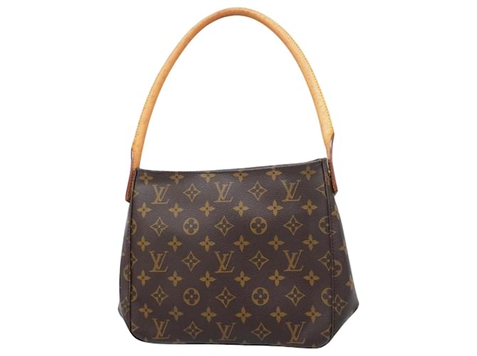 Louis Vuitton Looping MM Marrom Lona  ref.1397394