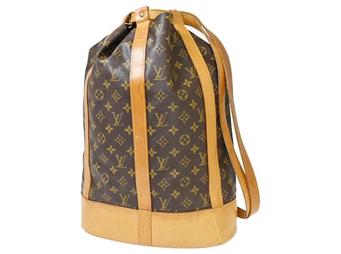 Louis Vuitton Randonnée Marrom Lona  ref.1397416