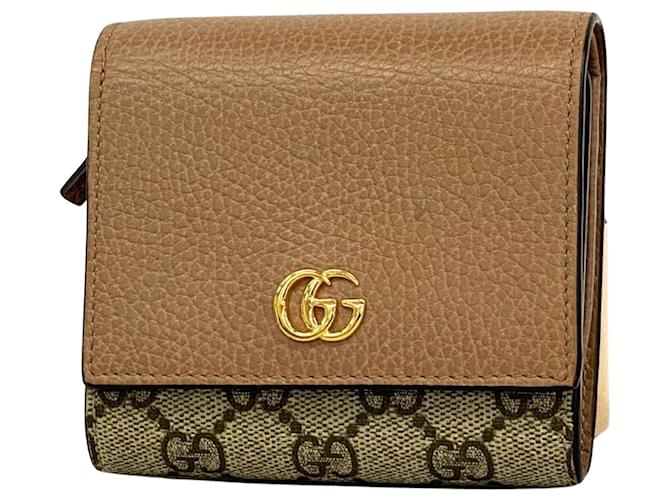 Gucci GG Marmont Brown Leather  ref.1397421