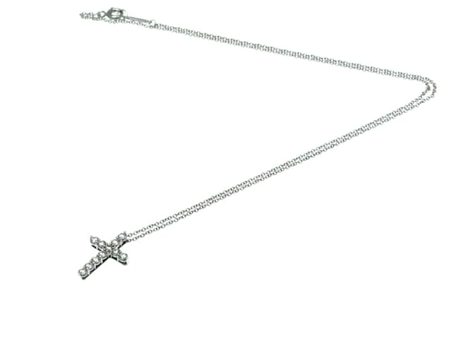 Tiffany & Co Croix Silvery Platinum  ref.1397436