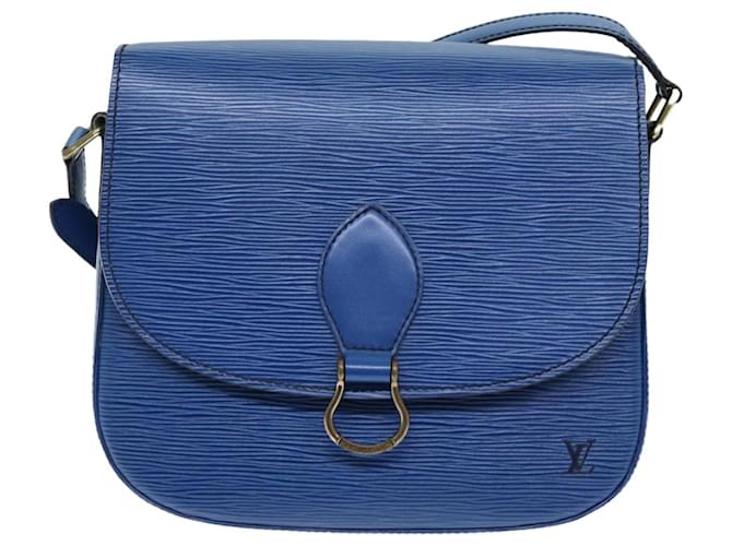 Louis Vuitton Saint Cloud Azul Couro  ref.1397463