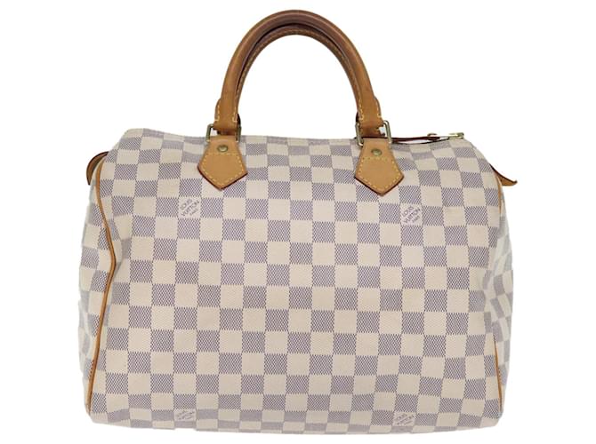 Louis Vuitton Speedy 30 White Cloth  ref.1397465