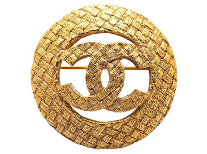 Chanel COCO Mark Dourado Banhado a ouro  ref.1397467