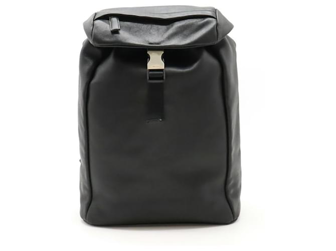 Mochila Prada Esmalte Negro Cuero  ref.1397470