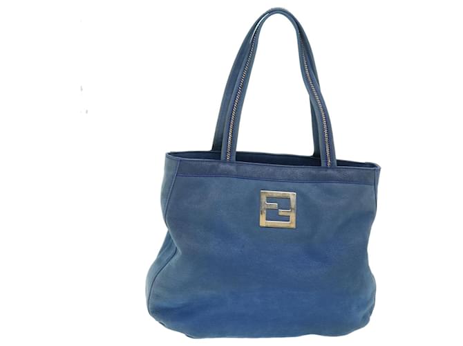 Fendi FF Blu Pelle  ref.1397483