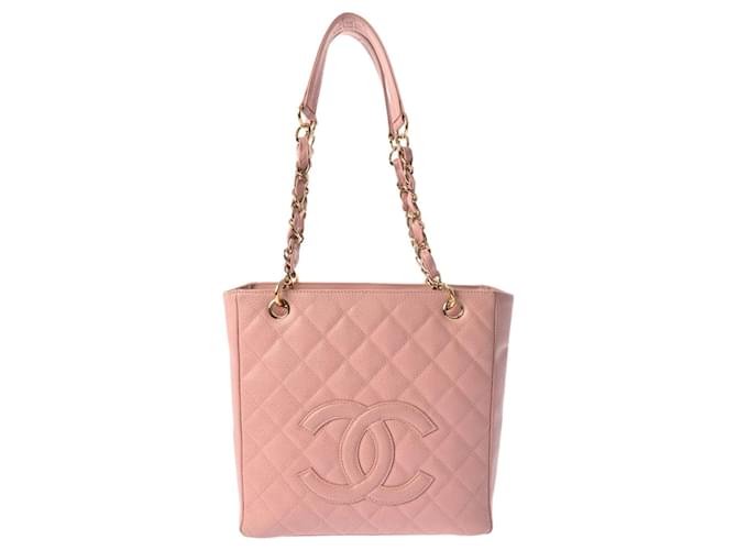 Chanel Matelassé Rosa Pelle  ref.1397486