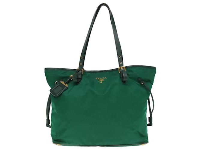 Tote Prada Tessuto Synthétique Vert  ref.1397498