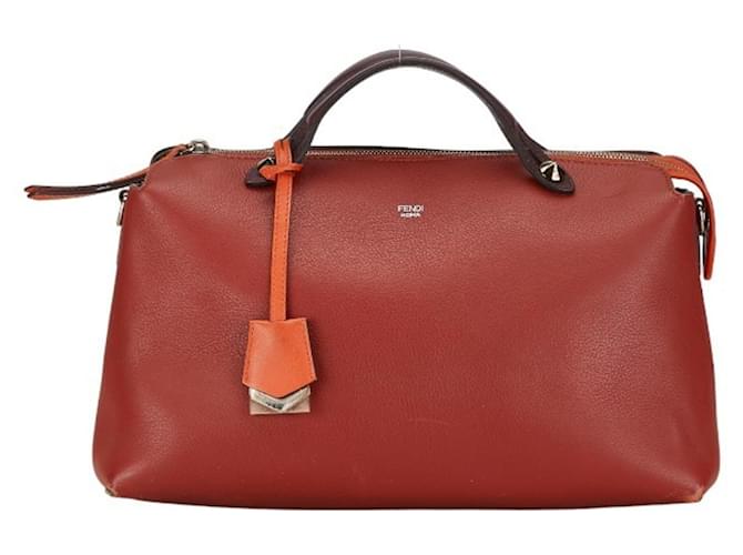 Fendi By The Way Vermelho Couro  ref.1397532