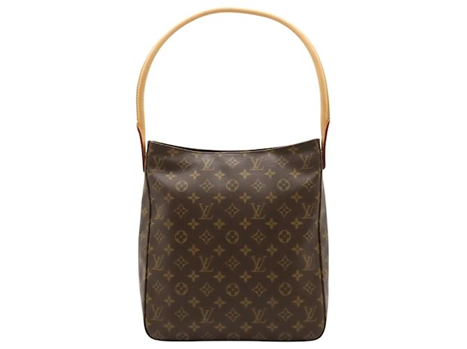 Louis Vuitton Looping GM Marrone Tela  ref.1397533