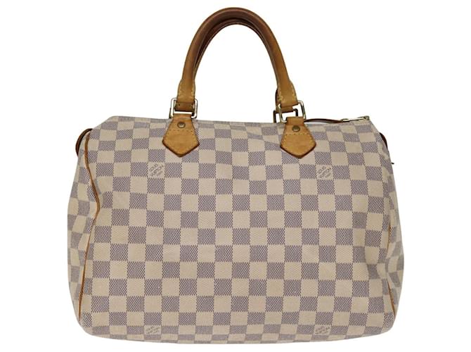 Louis Vuitton Speedy 30 White Cloth  ref.1397551