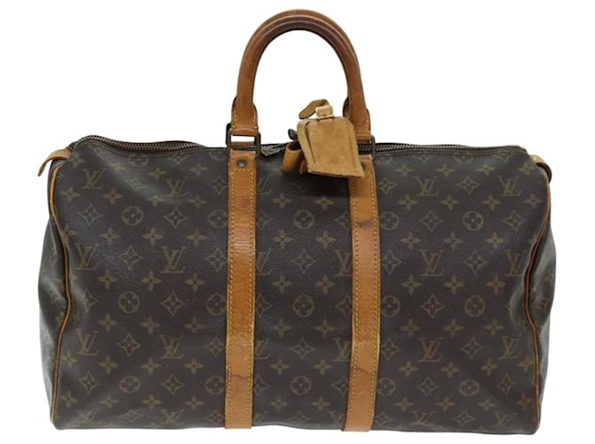 Louis Vuitton Keepall 45 Brown Cloth  ref.1397555