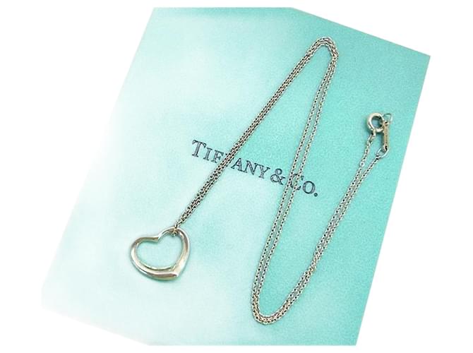 Tiffany & Co corazón abierto Plata Plata  ref.1397556