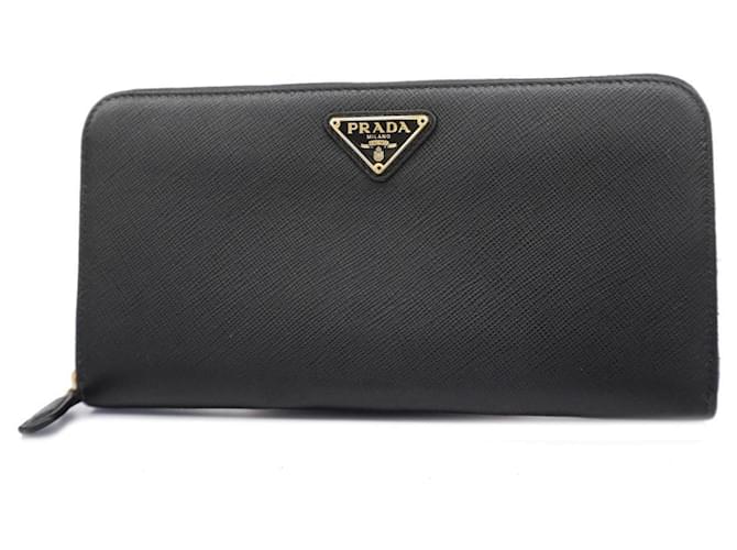 Prada Saffiano Nero Pelle  ref.1397582