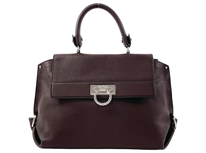 Salvatore Ferragamo Sofia Marrom Couro  ref.1397593