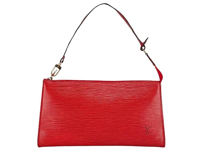 Louis Vuitton Pochette Accessoire Cuir Rouge  ref.1397594