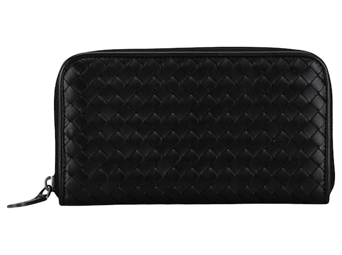 Bottega Veneta Intrecciato Cuir Noir  ref.1397598