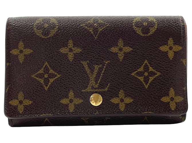 Louis Vuitton Trésor Braun Leinwand  ref.1397610