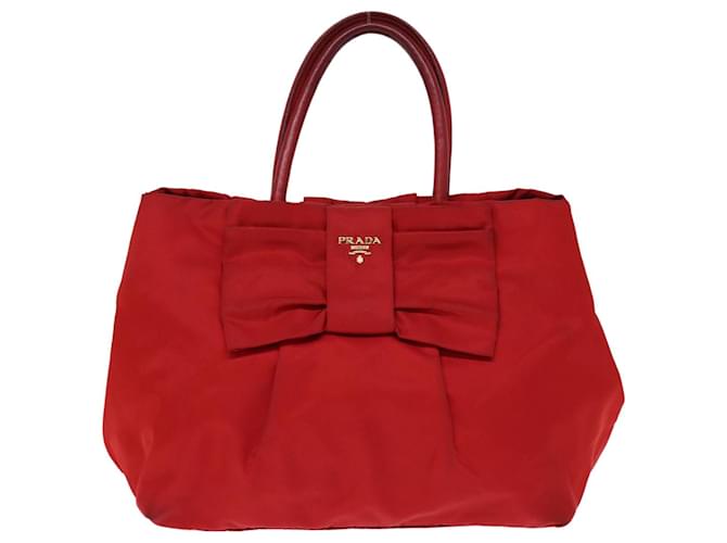 Nastro Prada Rosso Sintetico  ref.1397616