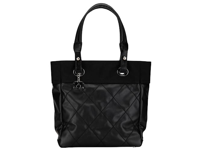 Timeless Chanel Paris Biarritz Negro Cuero  ref.1397629