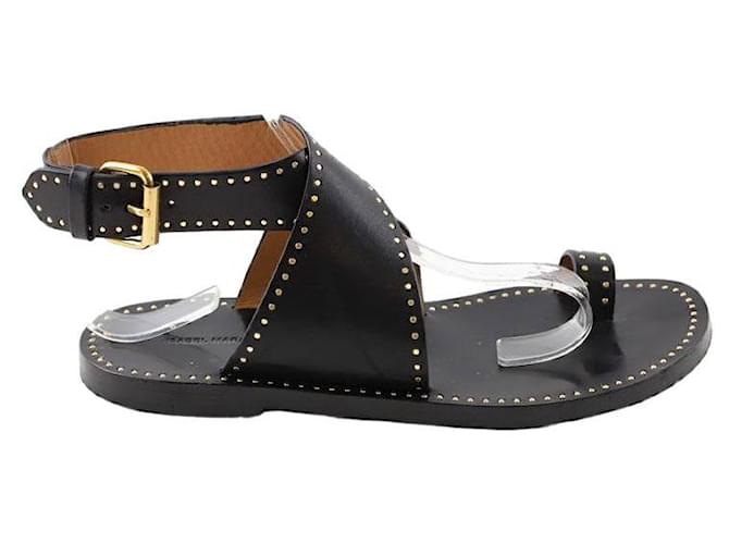 Isabel Marant Leather sandals Black  ref.1397650