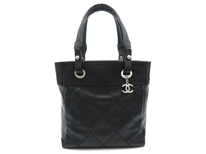 Timeless Chanel Biarritz Black Leather  ref.1397670