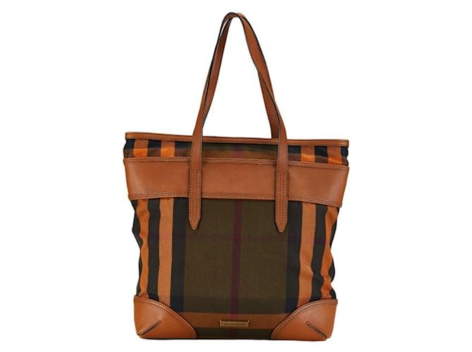 Burberry Check Link Brown Cloth  ref.1397679