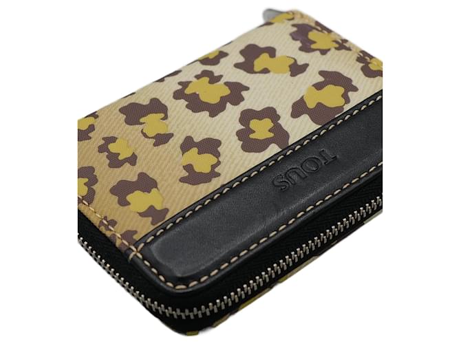 Autre Marque Monedero Lona Animal Print Green Cloth  ref.1397718